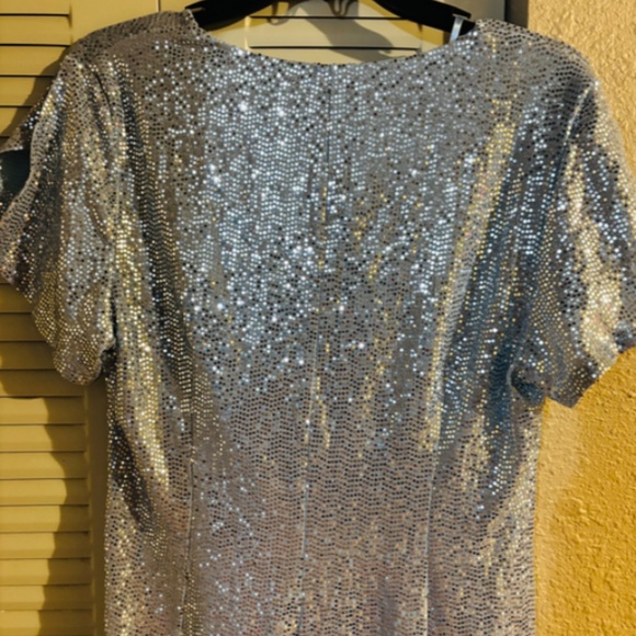 John Meyer JM Studio Dress Sequin Sparkly Party Cocktail Wedding Guest Size 14 - Picture 6 of 9